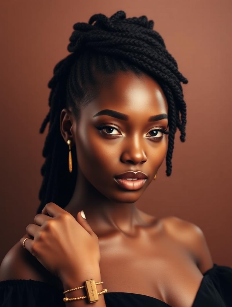 Editorial portrait — long maintained locs